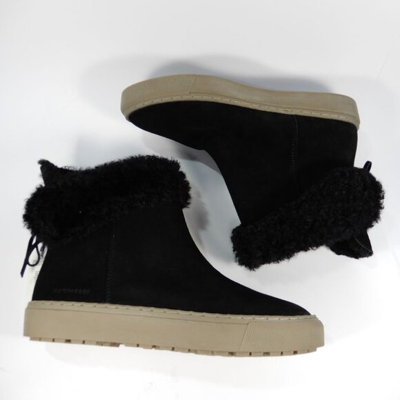 Cougar Devon Waterproof Pull On Booties Boots Size 8 Black Suede Cozy Lined NEW - Picture 8 of 10